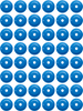 Woody'S Support Plates - Blue - Round - 48 Pack Arg-3825-48
