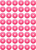 Woody'S Support Plates - Pink - Round - 48 Pack Arg-3820-48