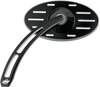 Pro-One Perf.Mfg. Mirror - Pro Street - Side View - Cut-Out/Ball Milled - Oval - Black - Left 102630B