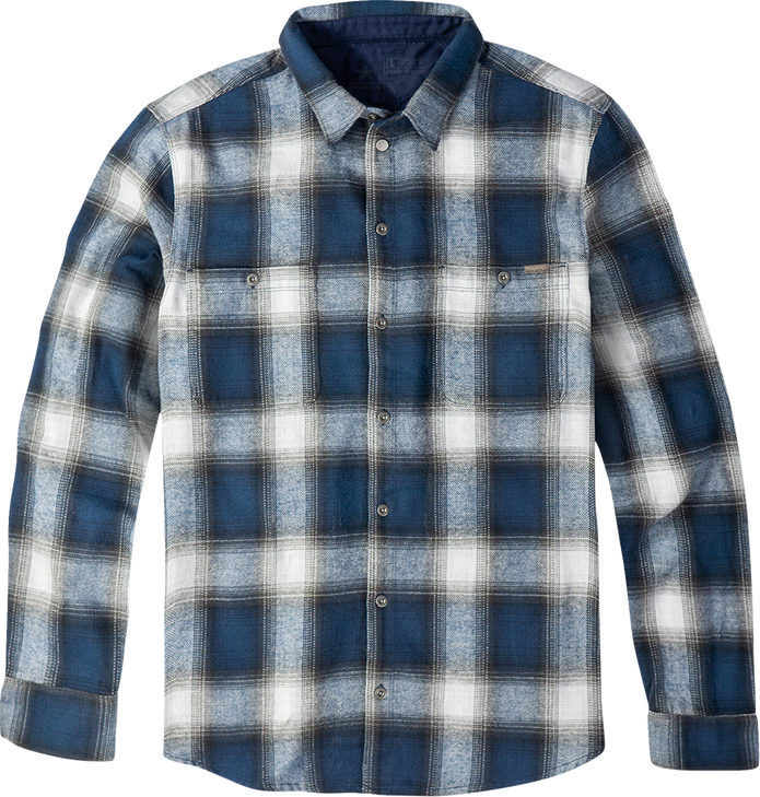 American Biker American Biker Mr Piston Flannel Shirt - Blue - 2Xl Abbpiston02St61Bl2R