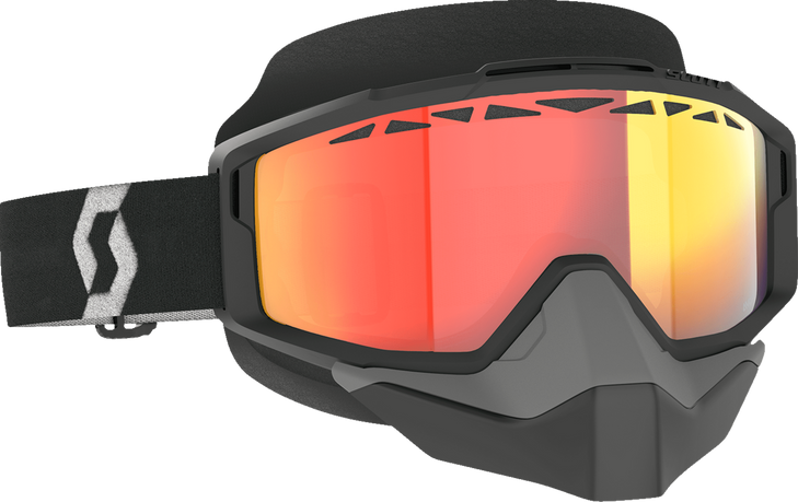 Scott Split Otg Snow Goggle - Light Sensitive - Black/White - Red Chrome 285542-1007341