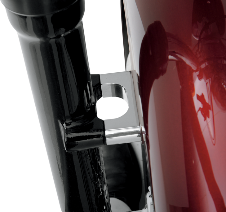 Klock Werks Hugger Front Fender Mounting Blocks - For 21" Wheels - Chrome Kwfs-02-0106-C