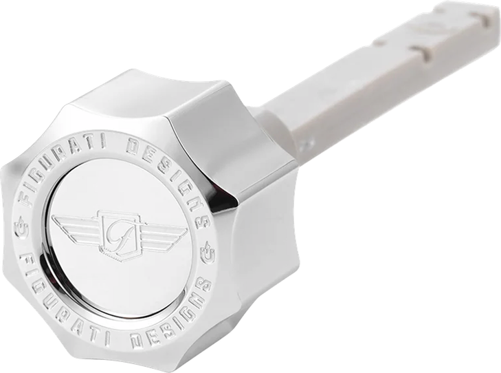 Figurati Designs Transmission Oil Dipstick - Magnetic - Silver - Twin Cam Fd01-Magtd-Sm-Ss