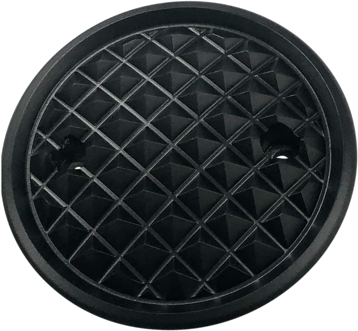 Eddie Trotta Designs Points Cover - Cross Cut - Black Anodized - M8 Tc-565B