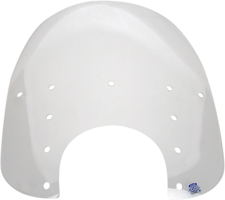 Memphis Shades Fats Windshield - 17" - 9" Headlight Cutout - Clear Mep3620