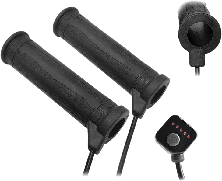 Koso North America Grips - Heated - Thumb Throttle - 5 Level - 7/8" Am10710G