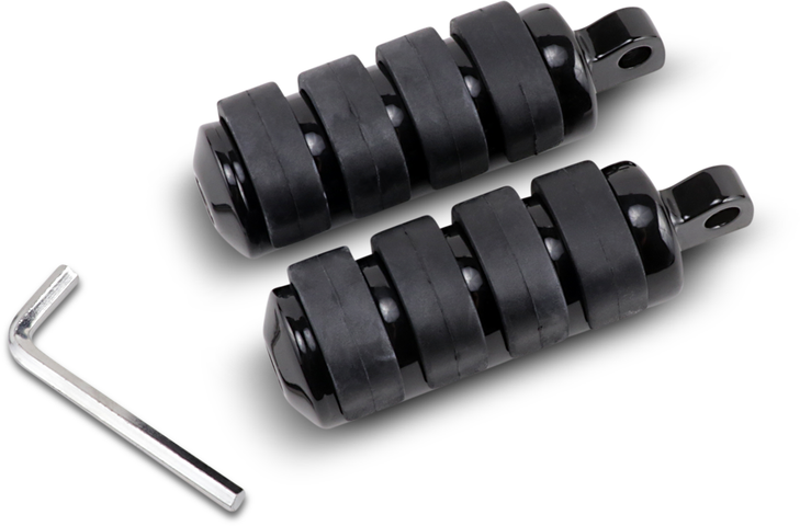 Drag Specialties Soft-Ride Footpeg - Black - Large