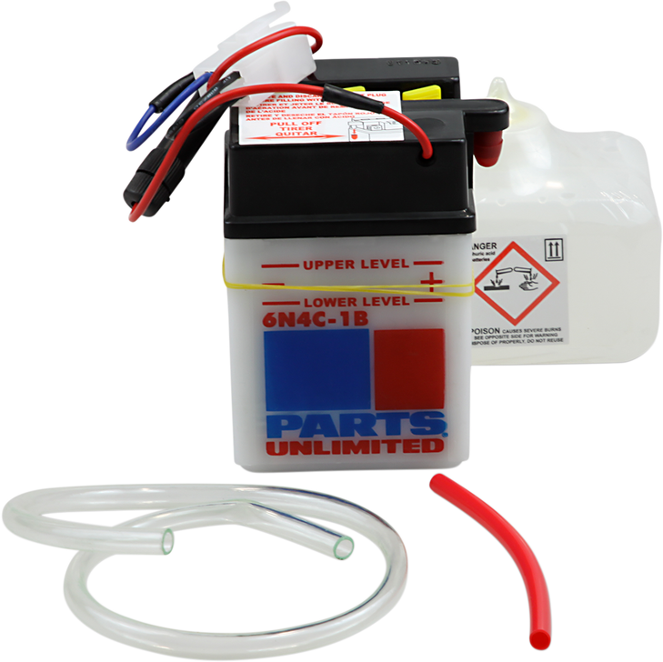 Parts Unlimited Battery - 6N4C-1B
