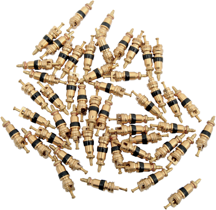 K&L Supply Valve Core - Straight - Gold - 50 Pack 32-8214