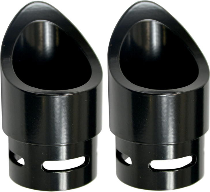 Baron Family Jewel Exhaust Tip - Black - Mini Scalloped Ba-1100-02B