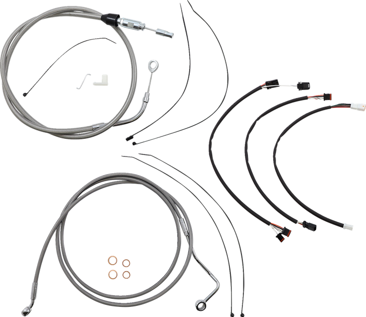 Magnum Shielding Xr Handlebar Installation Kit - Stainless Steel/Chrome 5891172
