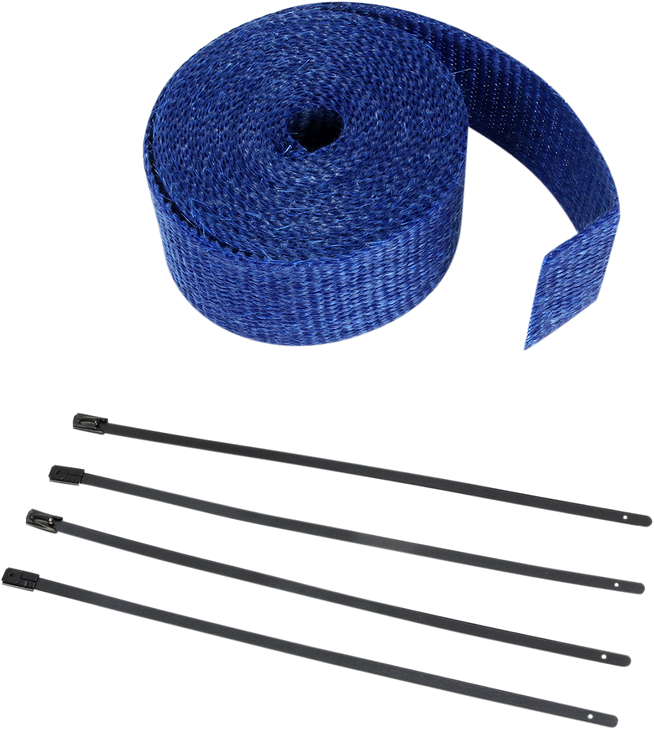 Cycle Performance Prod. Fiberglass Exhaust Wrap Kit - Blue - 2" X 25' Cpp/9066B