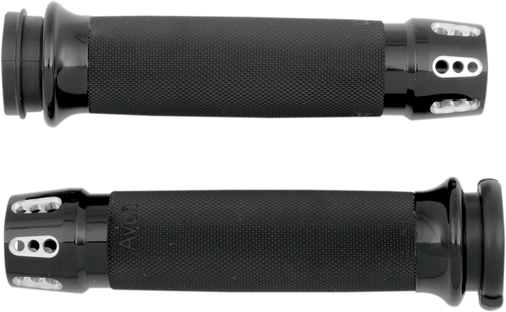 Avon Grips Grips - Gatlin - Custom - Tbw - Black Cc-86-An-Fl-Gat