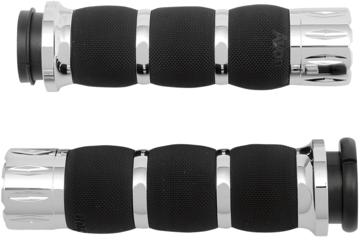 Avon Grips Grips - Rival - Air Cushioned - Tbw - Chrome Air-90-Fly-Riv