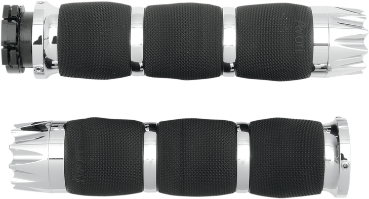 Avon Grips Grips - Excalibur - Air Cushioned - Chrome Mt-Air-90-Ch-Ex