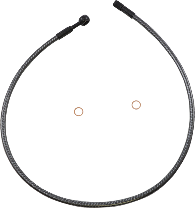 Magnum Shielding Brake Line - Front - 10 Mm - 180 - 32" - Karbonfibr As77632