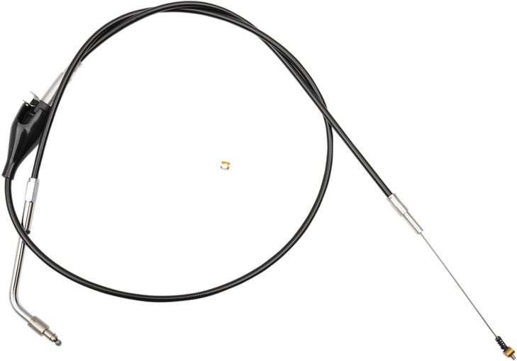 La Choppers Black Vinyl Braided Handlebar Idle Cable - 12" - 14" La-8100Id13B