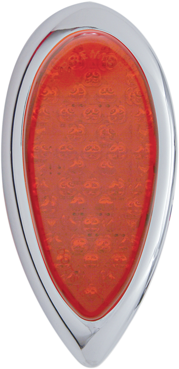 Pro-One Perf.Mfg. Taillight - Tear Drop - Red Lens 402060