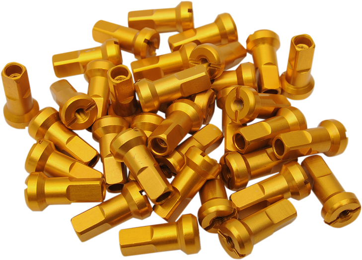 Moose Racing Spoke Nipples - Mx1 - Gold - 8 Gauge - Set 24-890