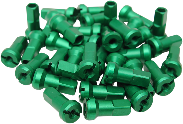 Moose Racing Spoke Nipples - Mx1 - Green - 9 Gauge - Set 24-960