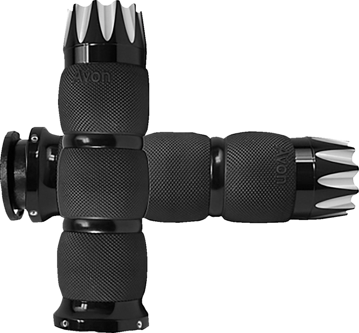 Avon Grips Grips - Excalibur - Air Cushioned - Indian - Black In-To-Air-90A-E