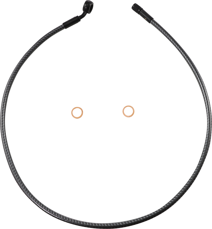 Magnum Shielding Brake Line - Front - 12 Mm - 35 - 34" - Karbonfibr As778134
