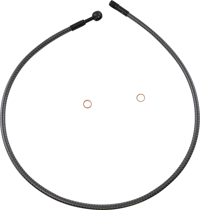 Magnum Shielding Brake Line - Front - 10 Mm - 180 - 36" - Karbonfibr As77636