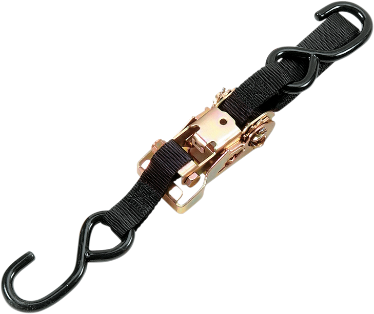 Heavy-Duty Ratchet Tie-Down - 1" X 6' - Black