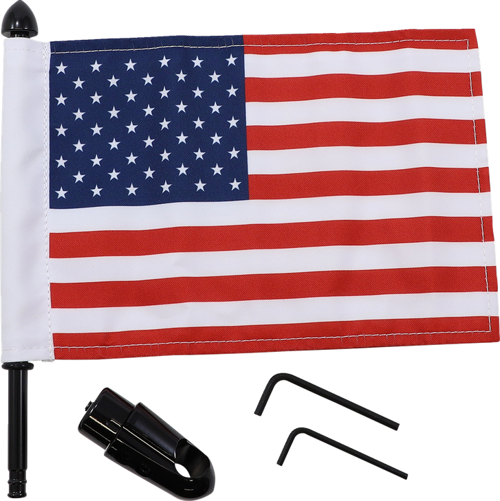 Pro Pad Flag Mount - Detachable Sissy Bar - 9" Pole - 6" X 9" Flag Brfm-Rdhb765In