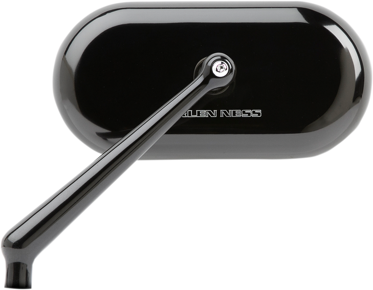 Arlen Ness Mirror - Side View - Oval - Black - Left 13-170