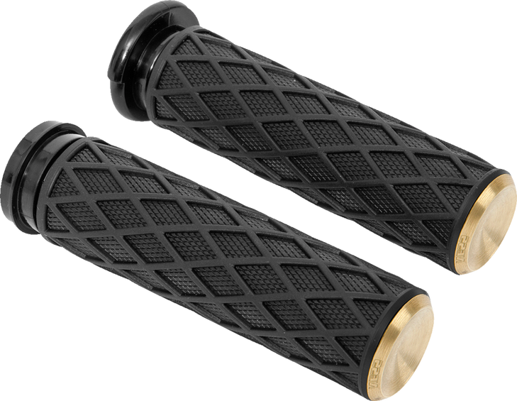 Arlen Ness Grips - Diamond - Cable - Brass 500-006