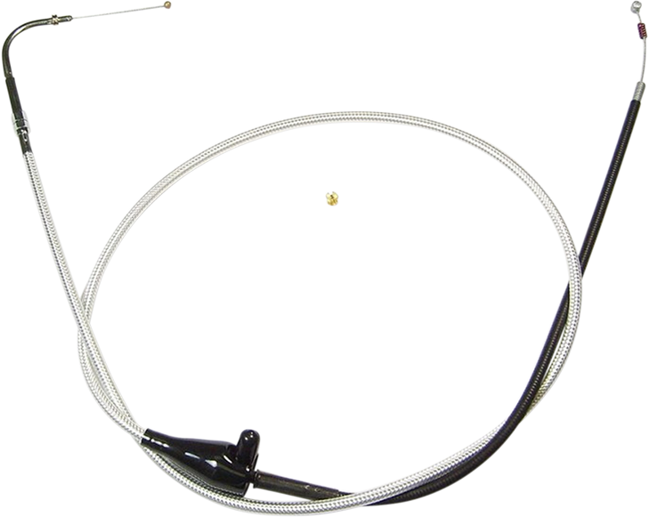 Magnum Shielding Sterling Chromite Ii Braided Idle Cable For Harley-Davidson - 46-7/8" 34288