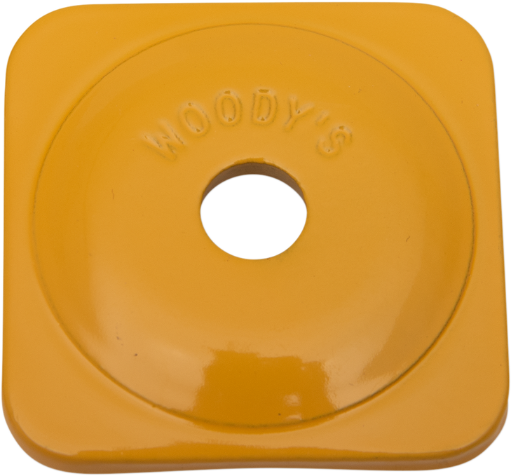 Woody'S Support Plates - Yellow - Square - 48 Pack Asg-3800-48