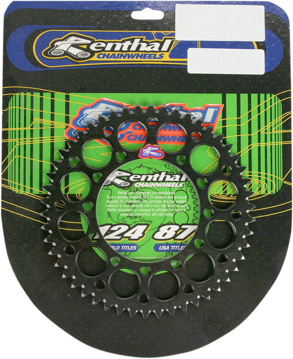 Renthal Sprocket - Kawasaki - Black - 50 Tooth 191U-420-50Gebk