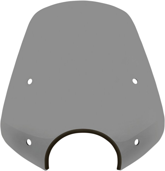 Memphis Shades Pop Top Windshield - 7" Headlight Cut Out - Black Smoke Mep55112