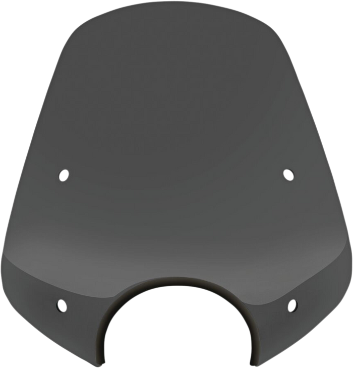 Memphis Shades Pop Top Windshield - 7" Headlight Cut Out - Dark Black Smoke Mep55110