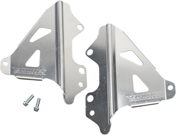 Radiator Brace Set - Silver - Honda 18-066