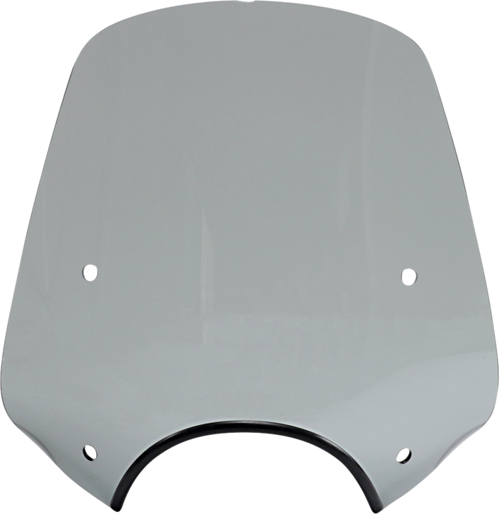 Memphis Shades Pop Top Windshield - 9" Headlight Cut Out - Black Smoke Mep55212