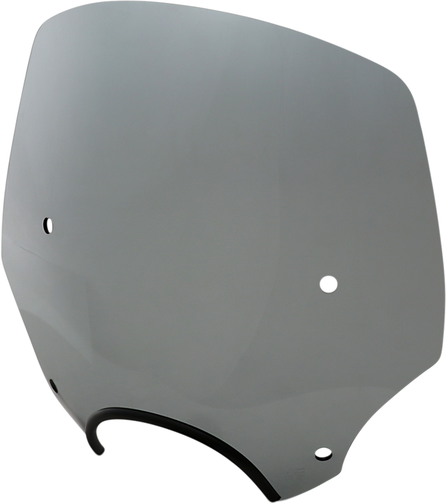 Memphis Shades El Paso Windshield - 15" - 7" Headlight Cutout - Black Smoke Mep5243