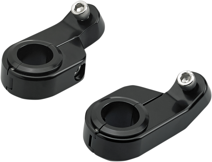 Biltwell O/S Speed Clamps - Black Electroplated - Angled 6903-201