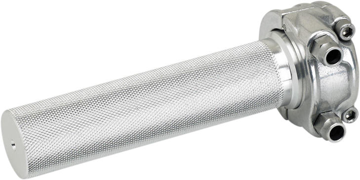 Biltwell Throttle - Dual Cable - Whiskey - Polished 6602-303-01