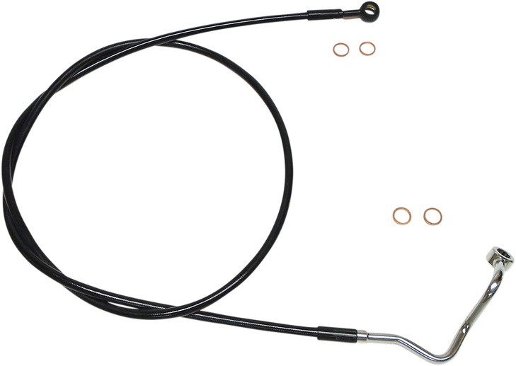 Magnum Shielding Brake Line - Upper - Abs - Black Sbb1415-73