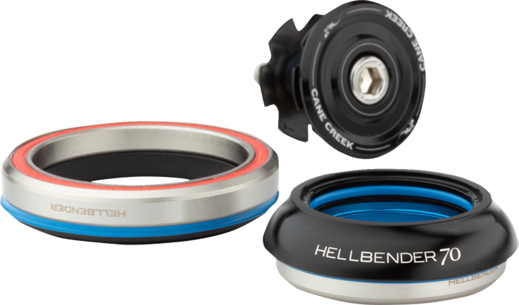 Cane Creek Cycling Components Hellbender 70 Headset - Complete - Is42/28.6/H9 - Is52/40 - Black Baa1189K