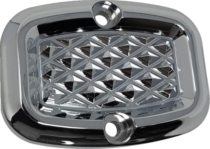 Covingtons Rear Master Cylinder Cover - Diamondback - Chrome C3057-C