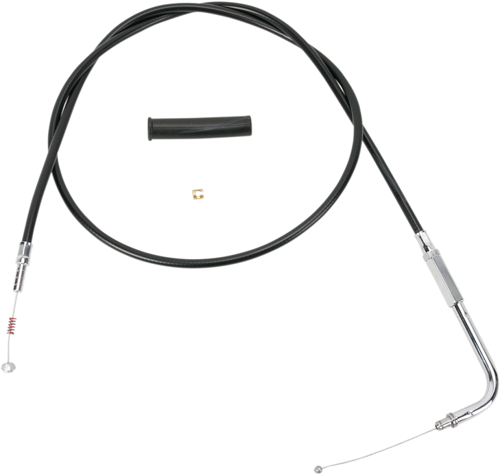 Drag Specialties Black Vinyl Idle Cable - 54"