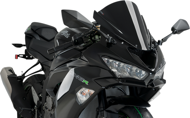 Puig Hi-Tech Parts Race Windscreen - 13-3/4" - Black - Zx-6R 3177N