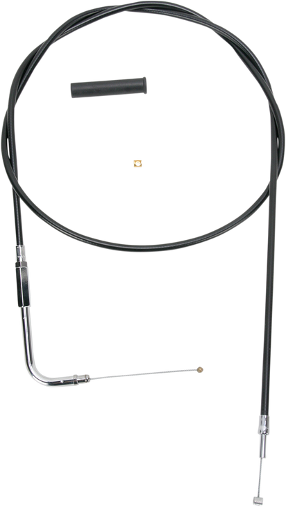 Drag Specialties Black Vinyl Throttle Cable - 56"