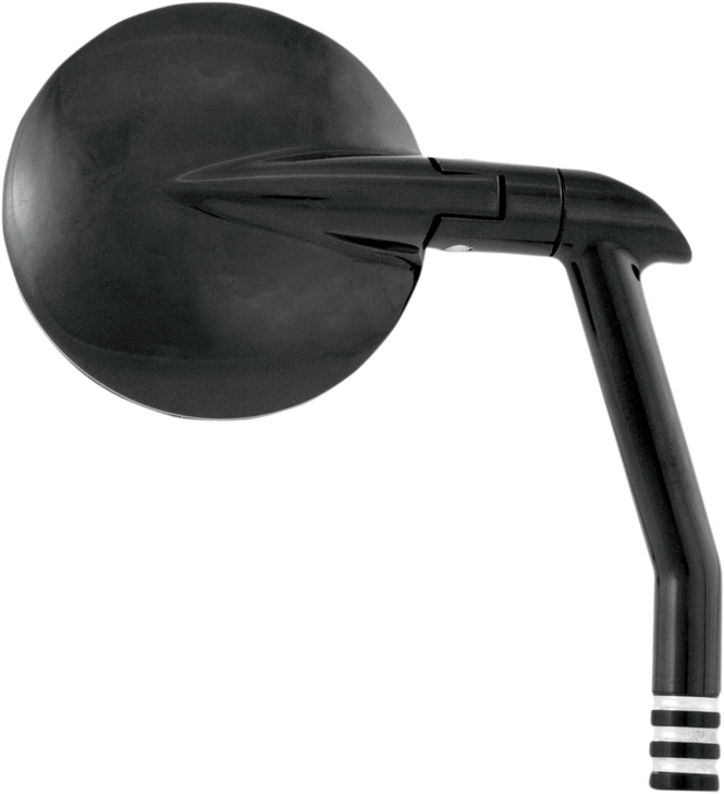 Performance Machine (Pm) Mirror - Vision - Side View - Round - Black/Contrast Cut - Left/Right 0064-2035-Bm