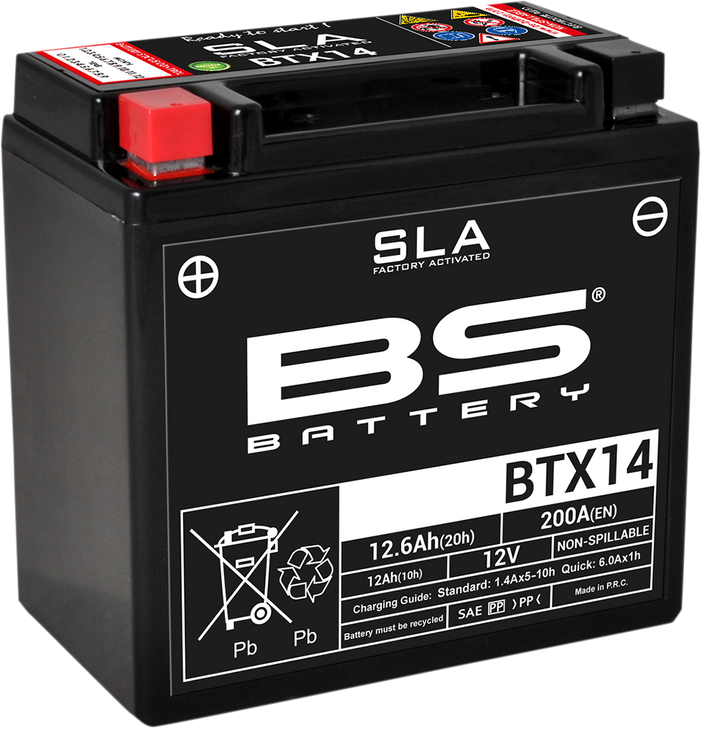 Bs Battery Battery - Btx14 (Ytx) 300681