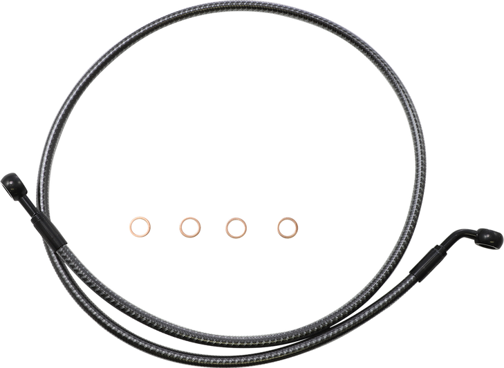 Magnum Shielding Brake Line - Front - 180/60 - 44" - Karbonfibr 76744Sw